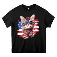 Black cat2 Heavy Core Tee - Unal Design