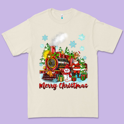 Merry Christmas Polar Express Premium Tee Designed By Zillion Design Studio
