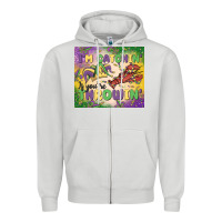 Dove Grey i'm catchin' if you're throwin Zipper Hoodie - MaliasSmallBusiness