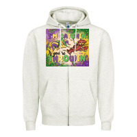Oatmeal Heather i'm catchin' if you're throwin Zipper Hoodie - MaliasSmallBusiness