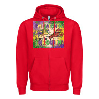 Red i'm catchin' if you're throwin Zipper Hoodie - MaliasSmallBusiness