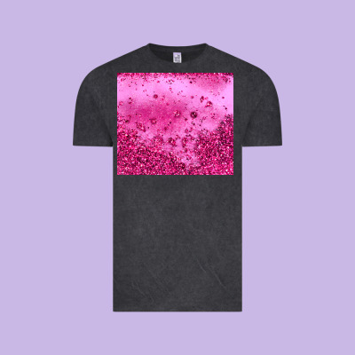 Pink Glitter Vintage Tee Designed By Jahusdesignshop