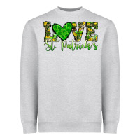 Heather Grey love st patrick s heart Heavyweight Sweatshirt - JahusDesignShop
