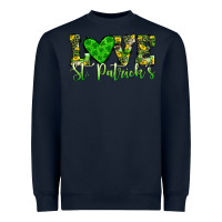 Navy love st patrick s heart Heavyweight Sweatshirt - JahusDesignShop