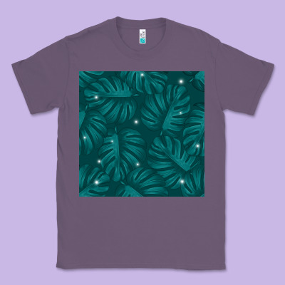 Tropical  Leaves Seamless Pattern Classic Tee Designed By Bundleandbundleshop