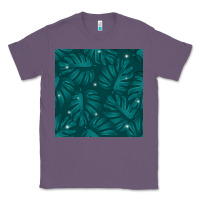 Lavender Tropical  Leaves Seamless Pattern Classic Tee - BundleAndBundleShop