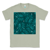 Matcha Tropical  Leaves Seamless Pattern Classic Tee - BundleAndBundleShop