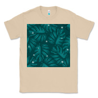 Mushroom Tropical  Leaves Seamless Pattern Classic Tee - BundleAndBundleShop