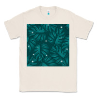 Natural Tropical  Leaves Seamless Pattern Classic Tee - BundleAndBundleShop
