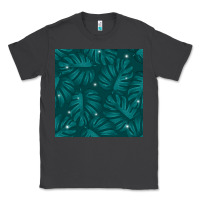 Smoke Tropical  Leaves Seamless Pattern Classic Tee - BundleAndBundleShop
