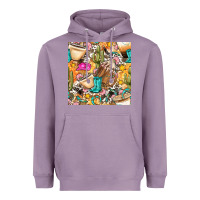Lavender western cowgirl coffee cup with cowhide seamless pattern bbs Heavyweight Hoodie - BundleAndBundleShop