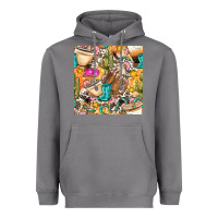 Storm western cowgirl coffee cup with cowhide seamless pattern bbs Heavyweight Hoodie - BundleAndBundleShop