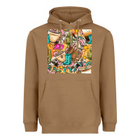 Toasted Coconut western cowgirl coffee cup with cowhide seamless pattern bbs Heavyweight Hoodie - BundleAndBundleShop