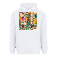 White western cowgirl coffee cup with cowhide seamless pattern bbs Heavyweight Hoodie - BundleAndBundleShop