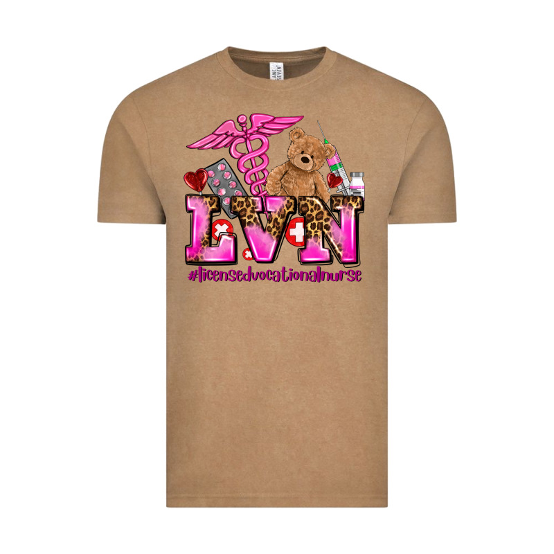 Valentines Day Lvn Licensed Vocational Nurse Vintage Tee by AdoDesignShop | Teevron