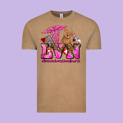 Valentines Day Lvn Licensed Vocational Nurse Vintage Tee Designed By Adodesignshop