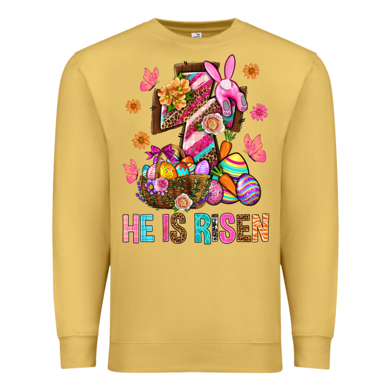 He Is Risen Easter Premium Sweatshirt by BundleAndBundleShop | Teevron