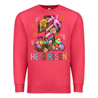 Cardinal He Is Risen Easter Premium Sweatshirt - BundleAndBundleShop