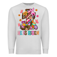 Dove Grey He Is Risen Easter Premium Sweatshirt - BundleAndBundleShop