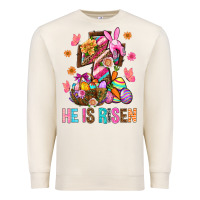 Sandshell He Is Risen Easter Premium Sweatshirt - BundleAndBundleShop