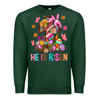 Sports Green He Is Risen Easter Premium Sweatshirt - BundleAndBundleShop