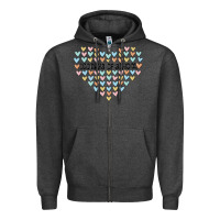 Charcoal Heather 100 days of school Zipper Hoodie - MaliasSmallBusiness