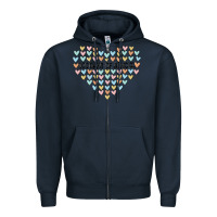 Navy 100 days of school Zipper Hoodie - MaliasSmallBusiness