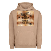 Pigment Burro warning i'm an asshole with rusty background Urban Hoodie - TumblerDesignByShophia
