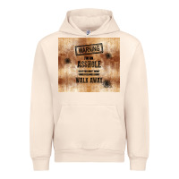 Sandshell warning i'm an asshole with rusty background Urban Hoodie - TumblerDesignByShophia