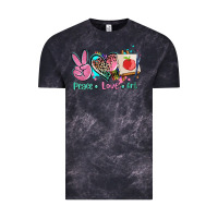 Cloud Black peace love art   ado Vintage Tee - AdoDesignShop