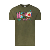 Vintage Olive peace love art   ado Vintage Tee - AdoDesignShop