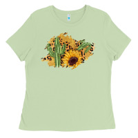 Matcha cactus leopard sunflower glitter  patch Ladies Tee - AdoDesignShop