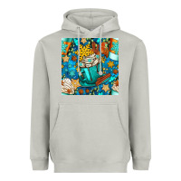 Moon Dust winter coffee cups and snow with plaid seamless pattern bbs Heavyweight Hoodie - BundleAndBundleShop