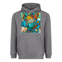 Storm winter coffee cups and snow with plaid seamless pattern bbs Heavyweight Hoodie - BundleAndBundleShop
