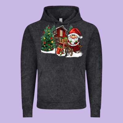 Christmas Gnomes Barnyard Vintage Hoodie Designed By Fadigitalartstudio