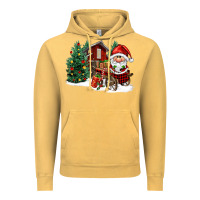 Vintage Mustard christmas gnomes barnyard Vintage Hoodie - FaDigitalArtStudio