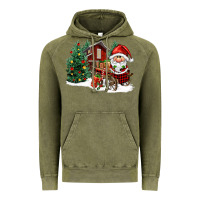 Vintage Olive christmas gnomes barnyard Vintage Hoodie - FaDigitalArtStudio