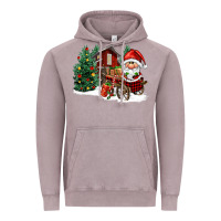 Vintage Zinc christmas gnomes barnyard Vintage Hoodie - FaDigitalArtStudio