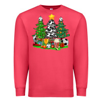 Cardinal Christmas With Soccer Trees Premium Sweatshirt - BundleAndBundleShop