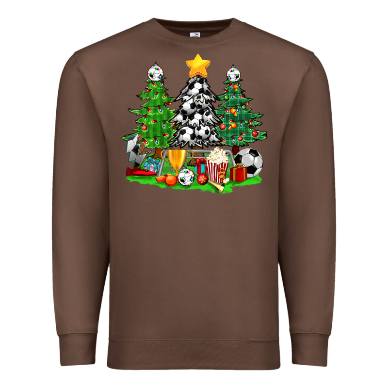 Christmas With Soccer Trees Premium Sweatshirt by BundleAndBundleShop | Teevron