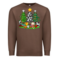 Chestnut Christmas With Soccer Trees Premium Sweatshirt - BundleAndBundleShop