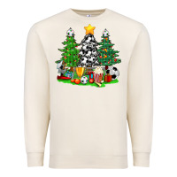 Sandshell Christmas With Soccer Trees Premium Sweatshirt - BundleAndBundleShop