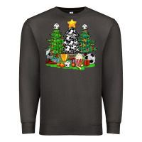 Smoke Christmas With Soccer Trees Premium Sweatshirt - BundleAndBundleShop