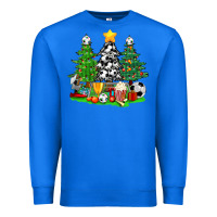 True Royal Christmas With Soccer Trees Premium Sweatshirt - BundleAndBundleShop