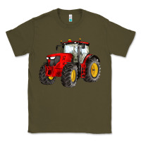 Army Green western farm tractor red Classic Tee - Artiststas