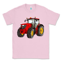 Bubblegum Pink western farm tractor red Classic Tee - Artiststas