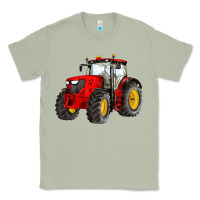 Matcha western farm tractor red Classic Tee - Artiststas