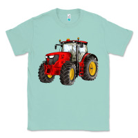 Seafoam western farm tractor red Classic Tee - Artiststas