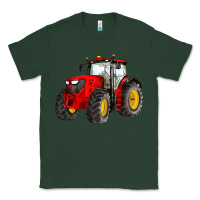 Sports Green western farm tractor red Classic Tee - Artiststas