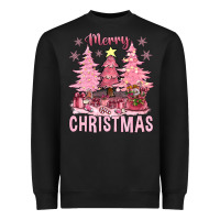 Black pink merry christmas bbs Heavyweight Sweatshirt - BundleAndBundleShop